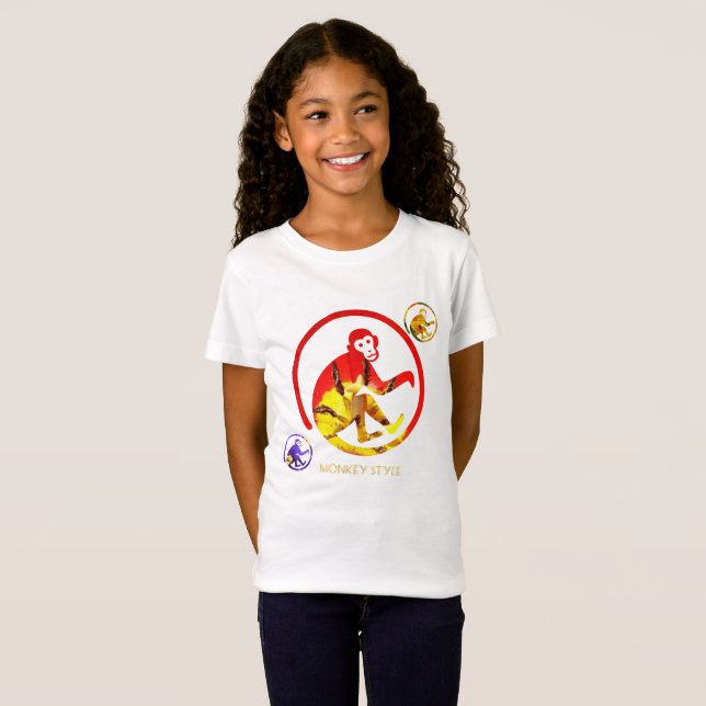 Camiseta Estilo de los monos (Anverso completo)