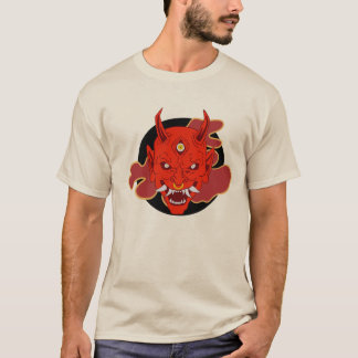 Camiseta Estilo de máscara de Hannya japonesa tradicional