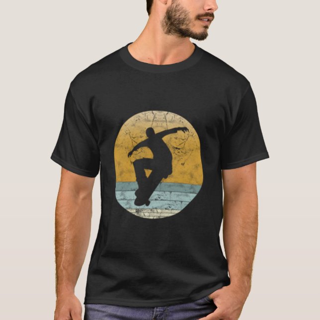 Camiseta Estilo de monopatín Deporte Skateboard (Anverso)