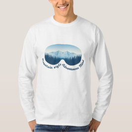 Camiseta Estilo de Montaña, Mente Aventurera: Gafas de Esqu