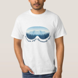 Camiseta Estilo de Montaña, Mente Aventurera: Gafas de Esqu