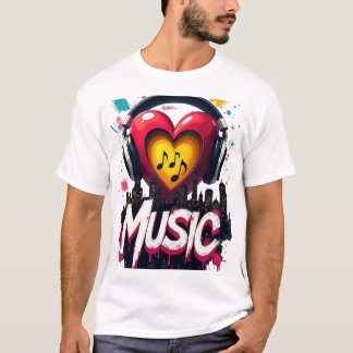 Camiseta Estilo de música genial.