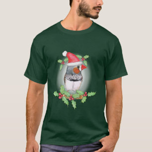Camiseta Estilo de Navidades de cebra finch