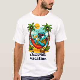 Camiseta Estilo de pájaro de playa