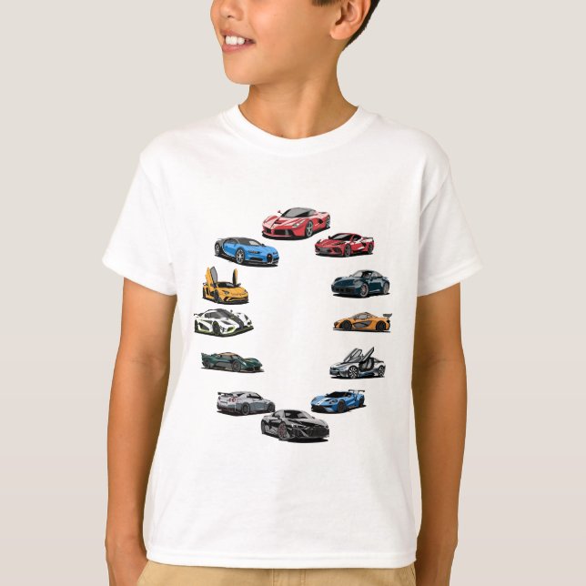 Camiseta Estilo de personalizado de coches deportivos (Anverso)