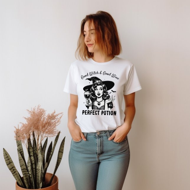 Camiseta Estilo de Pinup Retro de Vidrio de Bruja (Subido por el creador)