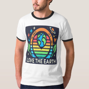 Camiseta Estilo de planeta sustentable del jengibre del día