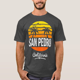 Camiseta Estilo de playa retro de San Pedro California
