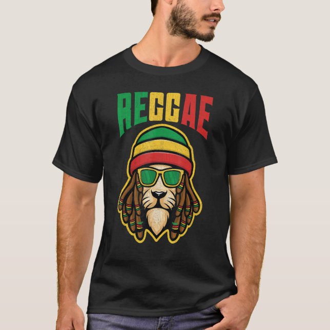 Camiseta Estilo De Reggae Para La Música De Reggae 2 (Anverso)