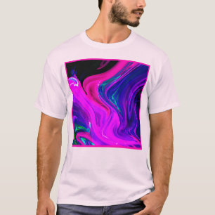 Camiseta Estilo de reproducción de color dinámico