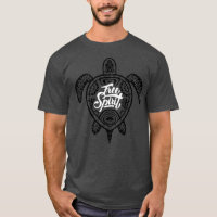 Estilo de surfista ilustrativo de tortuga verde de