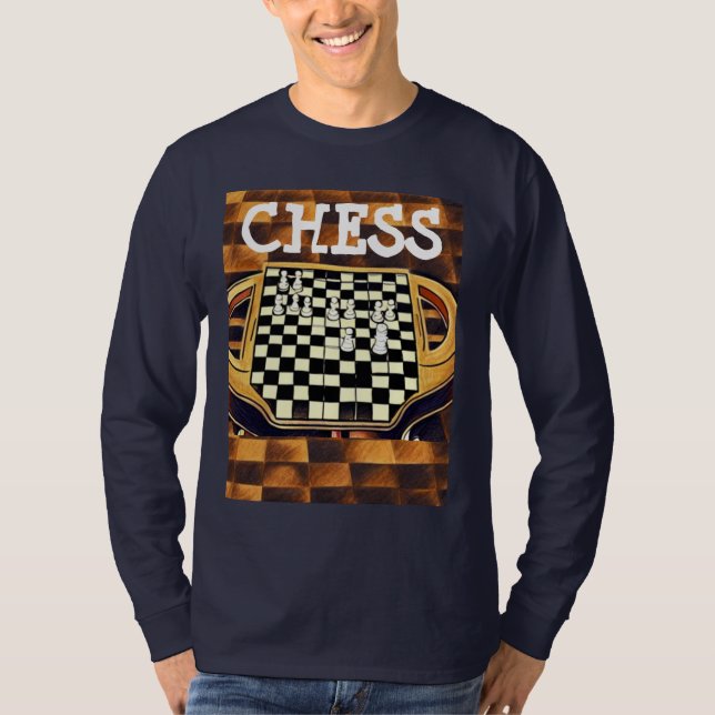 CAMISETA ESTILO DE TABLERO DE AJEDREZ (Anverso)