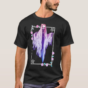 Camiseta Estilo de tarot del fantasma del Gótico Pastel