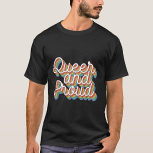 Camiseta Estilo De Tipografía Loo De Vintage Queer Y Orgull