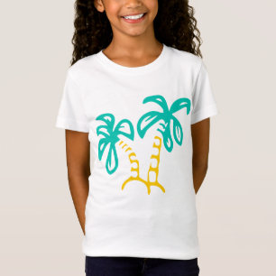 Camiseta Estilo de verano de las palmeras tropicales