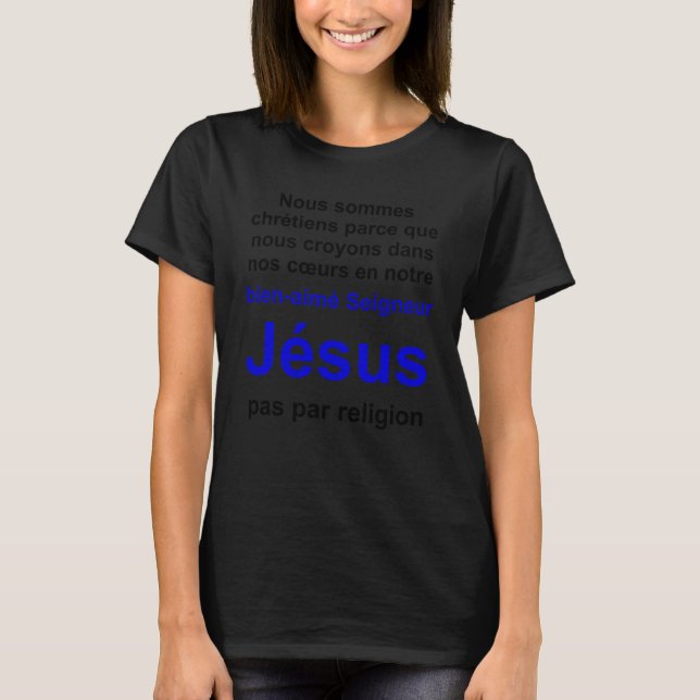 Camiseta Estilo de vida cristiano Serie multilingüe (Anverso)