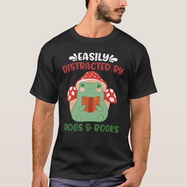 Camiseta Estilo de vida de bibliófilo fácilmente distraído  (Anverso)
