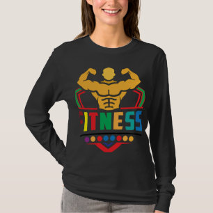 Camiseta Estilo de vida de fitness: Entrena duro, mantén fu