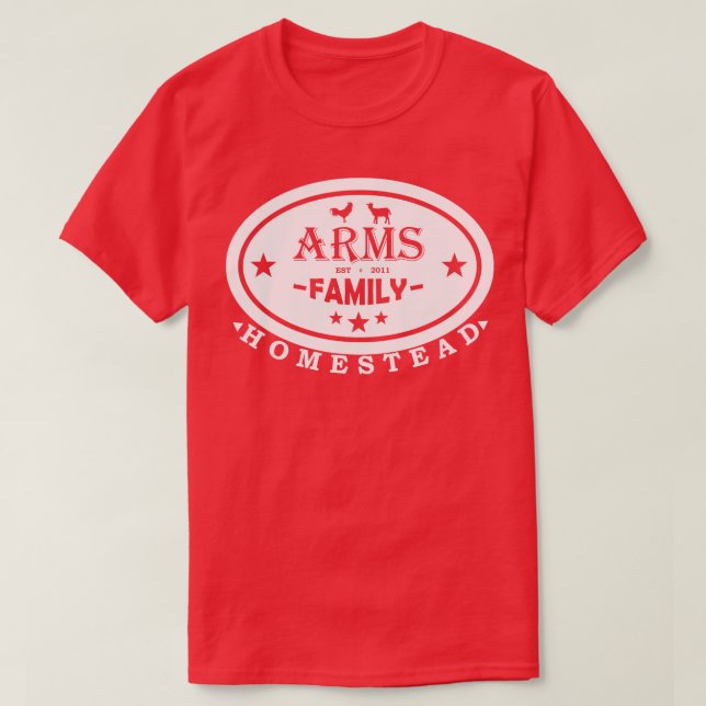 Camiseta Estilo de vida de la familia Arms (Diseño del anverso)