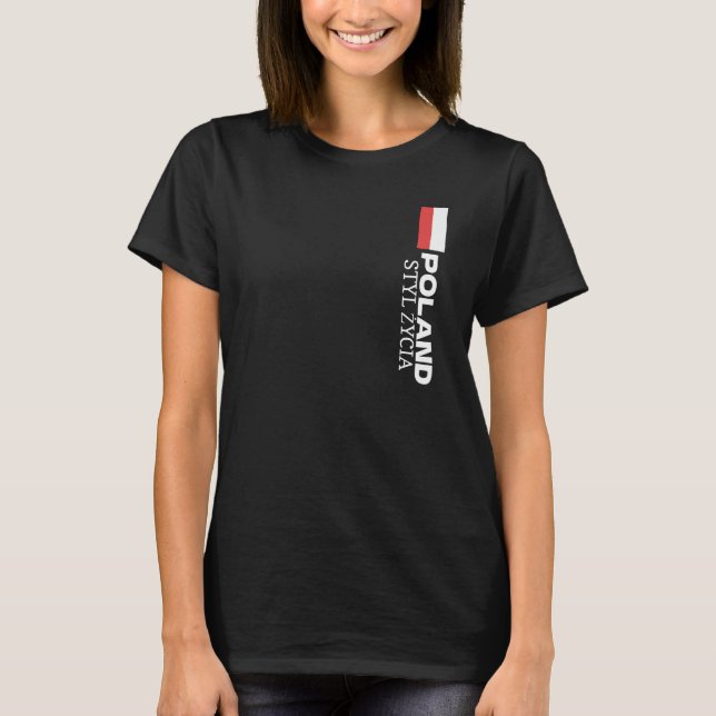 CAMISETA ESTILO DE VIDA DE POLONIA, MUNDO, REGALO PARA ELLA (Anverso)