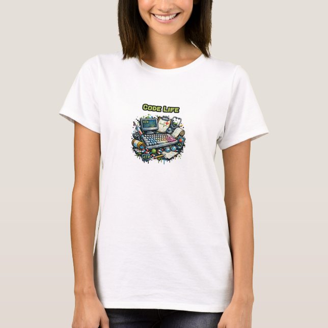 Camiseta Estilo de vida de programador desarrollador geek d (Anverso)