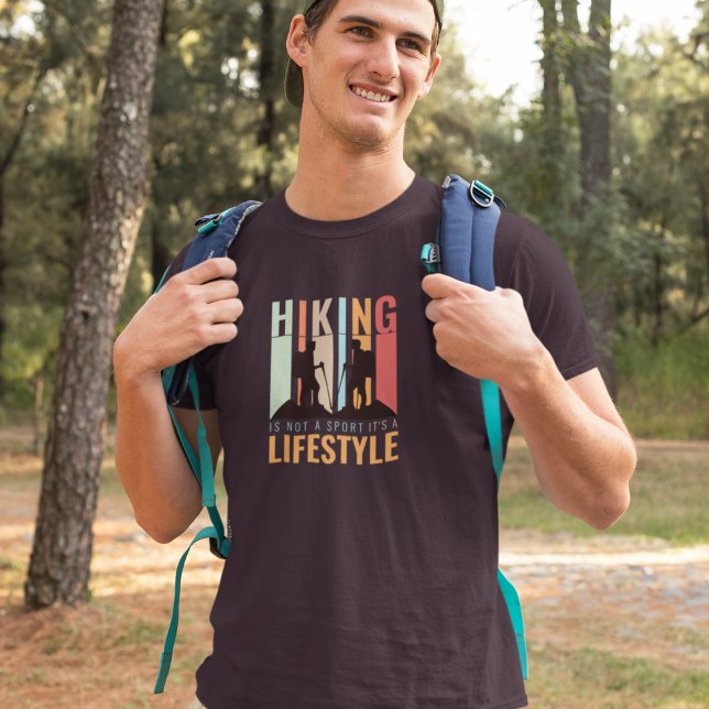 Camiseta Estilo de vida de senderismo vintage (hiking lifestyle)