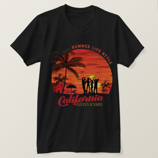 Camiseta Estilo de vida de verano (Anverso del diseño)