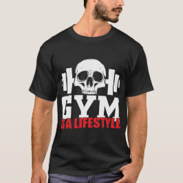 Camiseta Estilo de vida del gimnasio de cráneos