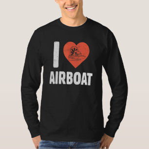 Camiseta Estilo de vida en airboat   Caza Barco de pantano 