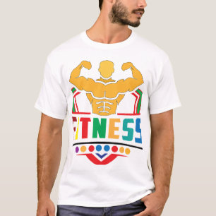 Camiseta Estilo de vida fitness: Entrena duro, mantén la fu
