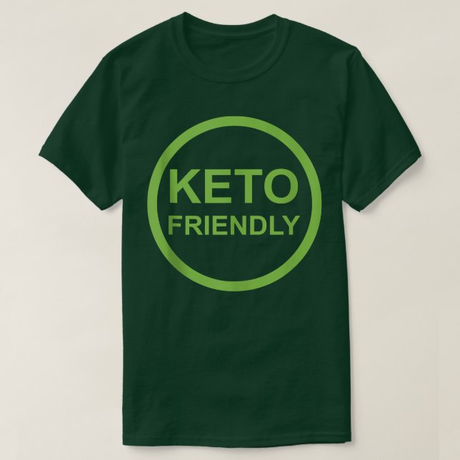 Camiseta Estilo de vida Ketogénico De Carbón Bajo Amigable  (Diseño del anverso)