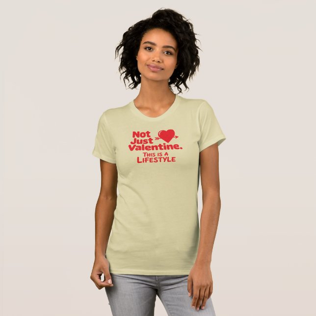 Camiseta Estilo de vida sobre rosas (Anverso completo)