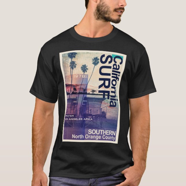 Camiseta Estilo de vida urbano de Surf de California (Anverso)