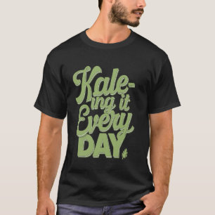 Camiseta Estilo de vida vegano vegetariano comiendo kale to