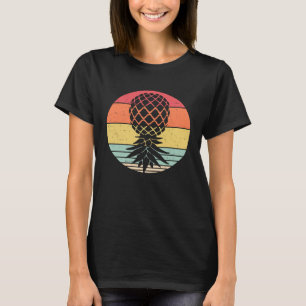 Camiseta Estilo de vida vintage retro piña al revés columpi