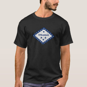 Camiseta Estilo de vintage de estado de bandera de Arkansas