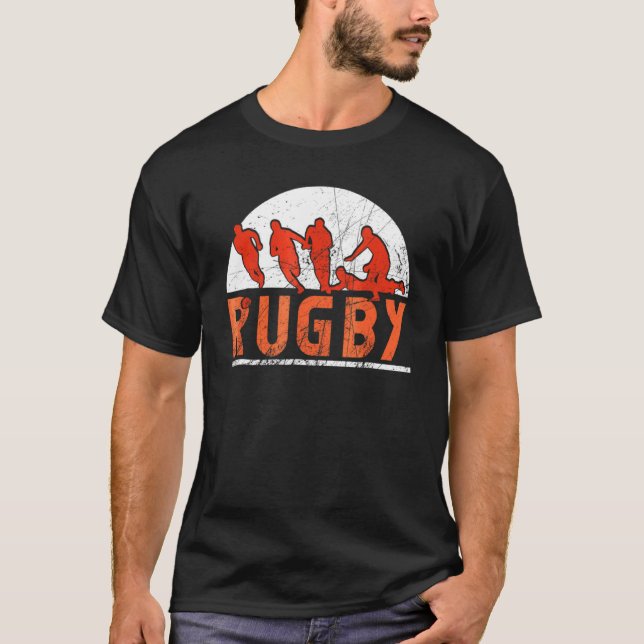 Camiseta Estilo de vintage de rugby (Anverso)