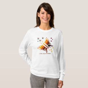 Camiseta Estilo del amante de la mariposa