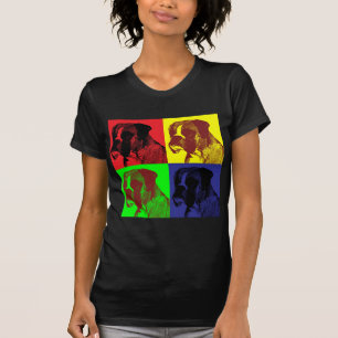 Camiseta Estilo del arte pop del perro del boxeador