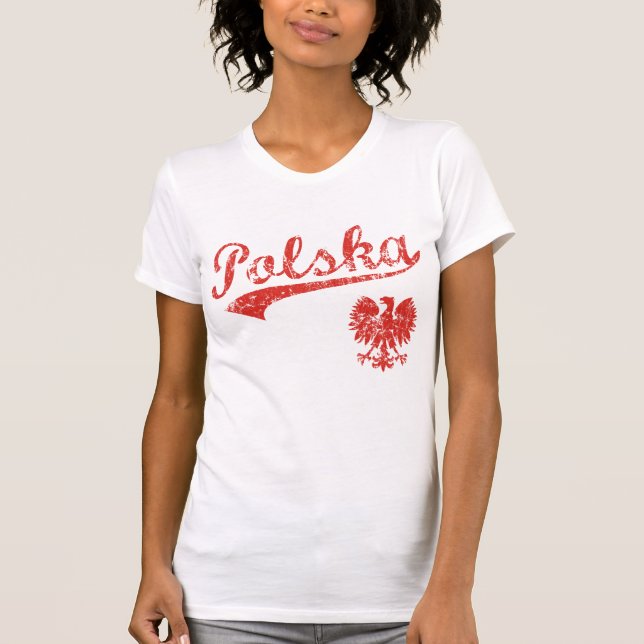 Camiseta Estilo del deporte de Polska Eagle (Anverso)