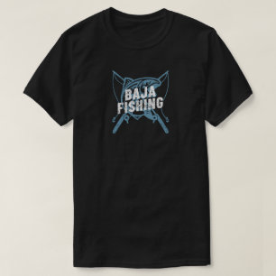 Camiseta Estilo del logotipo de la pesca de baja altura