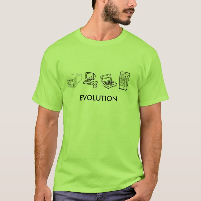 Camiseta Estilo del ordenador de la evolución ...... (Anverso)