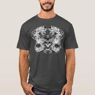 Camiseta Estilo del tatuaje del dragón japonés de Samurai (