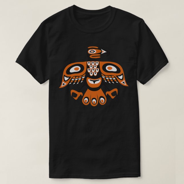 Camiseta Estilo del tótem de pájaro (Diseño del anverso)