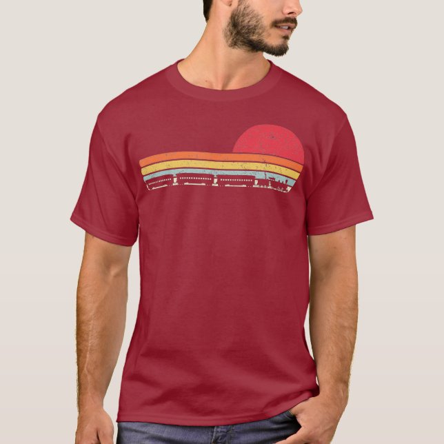 Camiseta Estilo del tren retro (Anverso)
