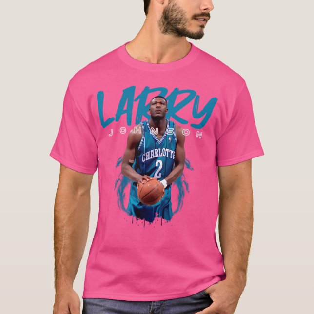 Camiseta Estilo deportivo de Larry Johnson (Anverso)