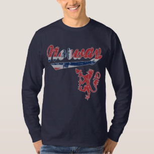 Camiseta Estilo deportivo lindo de Noruega