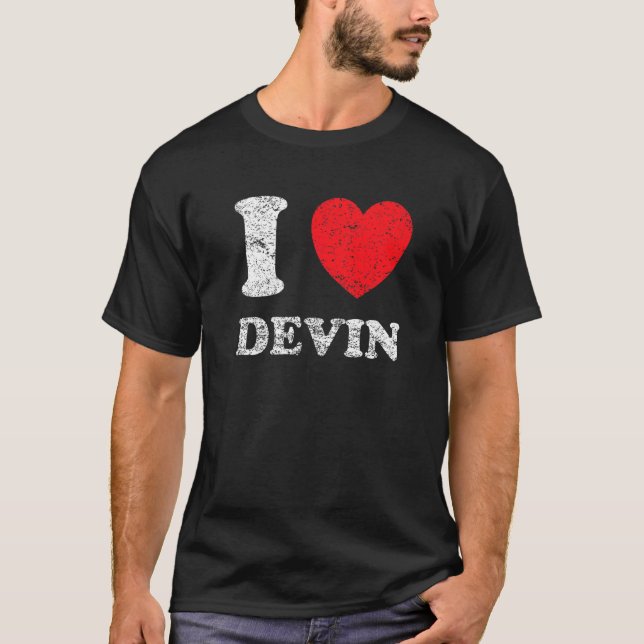 Camiseta Estilo desgastado grunge angustiado amo Devin (Anverso)