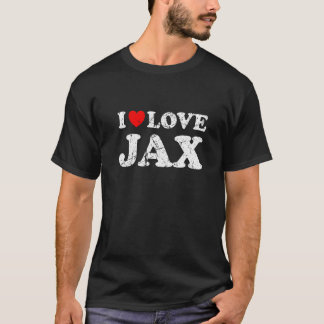 Camiseta Estilo desgastado grunge angustiado Me encanta Jax