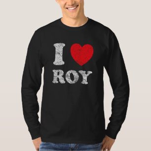Camiseta Estilo desgastado grunge angustiado Me encanta Roy
